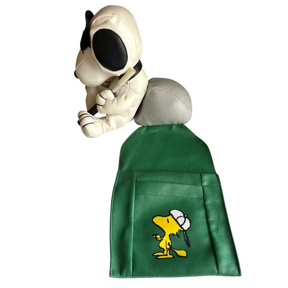 Snoopy Vinyl TV Remote Holder/Organizer With Woodstock Side Pockets - Picture 3 of 9
